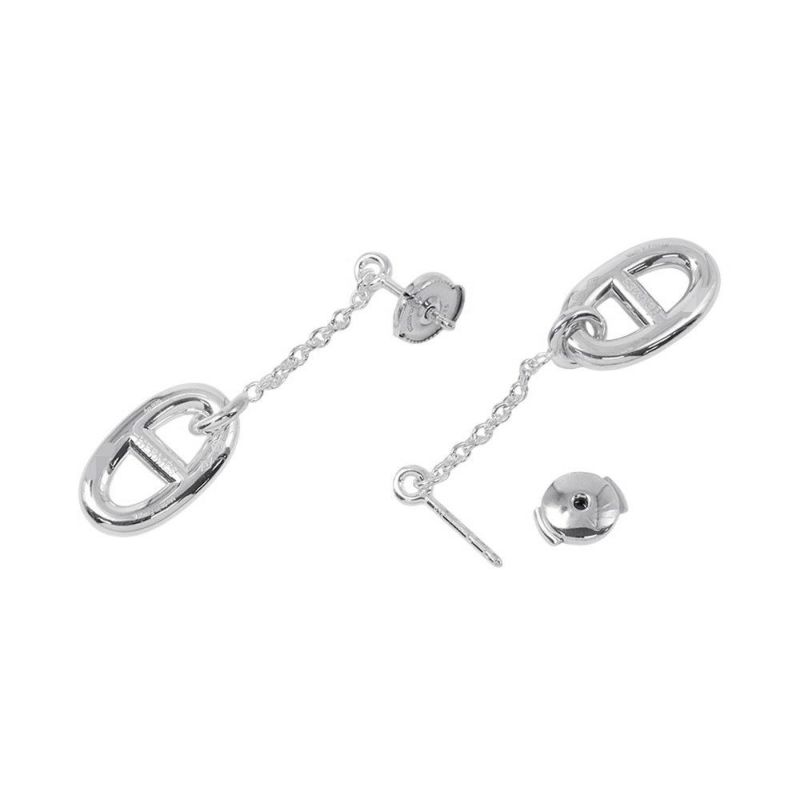 エルメス ピアス ファランドールMM シェーヌダンクルモチーフ SV925シルバー Farandole HERMES ジュエリー