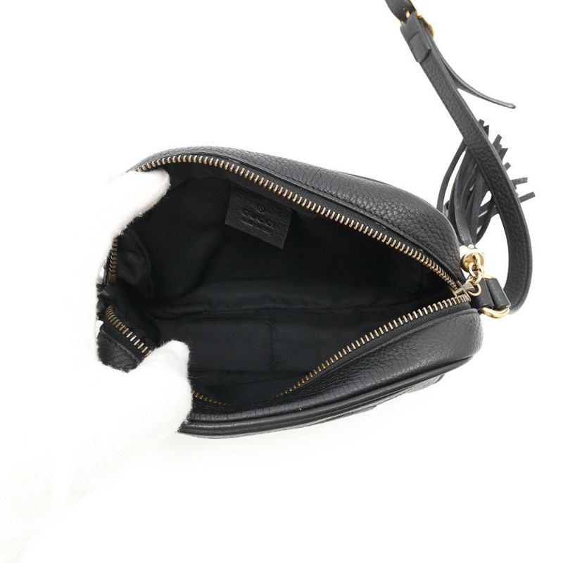 グッチ ショルダーバッグ ソーホー ミニディスコ レザー 347994 GUCCI バッグ 黒