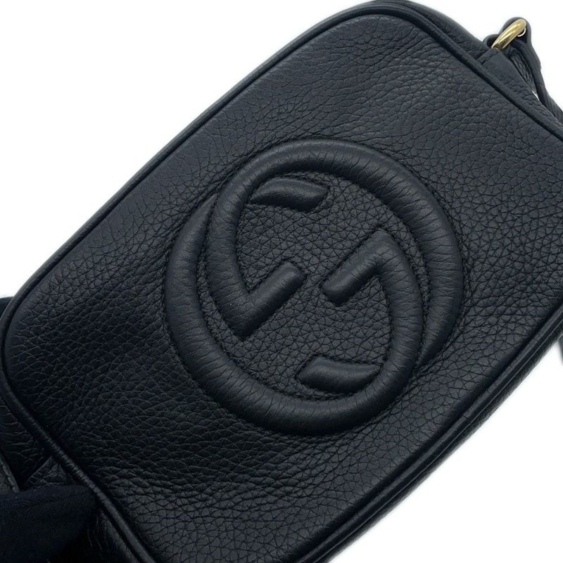 グッチ ショルダーバッグ ソーホー ミニディスコ レザー 347994 GUCCI バッグ 黒