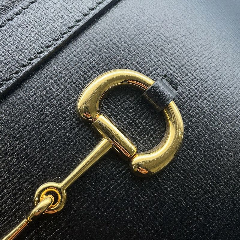 グッチ ショルダーバッグ 1955 ホースビット 602118 GUCCI バケットバッグ 黒