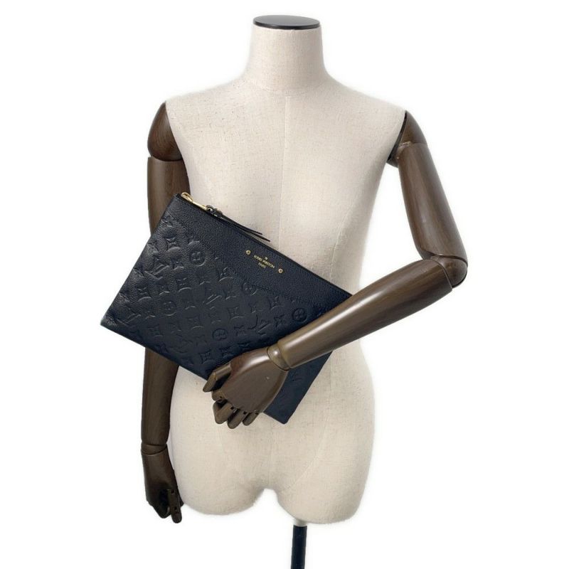 ルイヴィトン クラッチバッグ モノグラム・アンプラント デイリーポーチ M62937 LOUIS VUITTON ブラック 黒