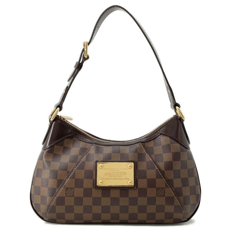 ルイヴィトン ショルダーバッグ ダミエ・エベヌ テムズPM N48180 LOUIS VUITTON ワンショルダー ホーボーバッグ
