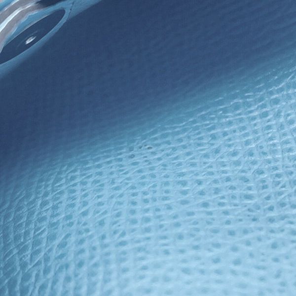 エルメス コインケース カルヴィ デュオ セレステ/シルバー金具 エプソン B刻印 財布 セレスト