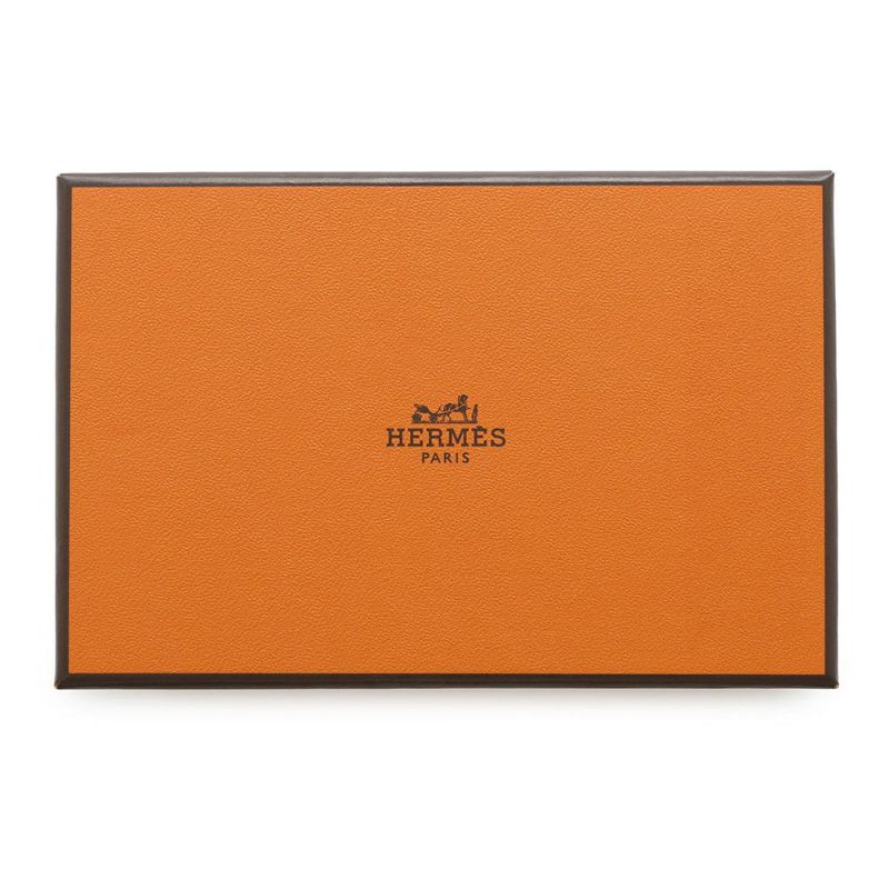 エルメス コインケース カルヴィ デュオ セレステ/シルバー金具 エプソン B刻印 財布 セレスト