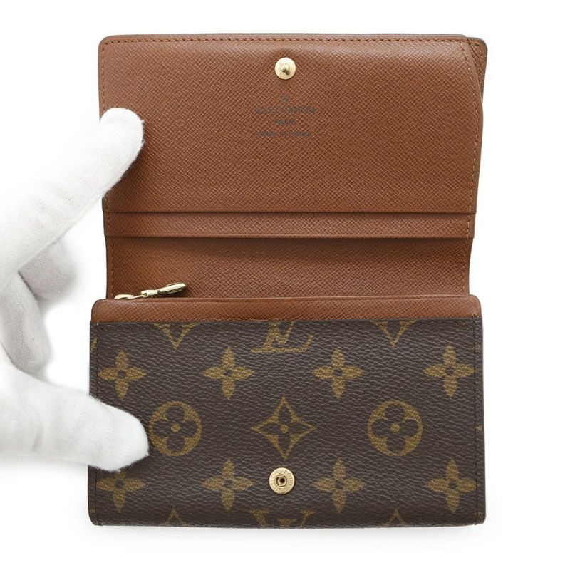 ルイヴィトン 二つ折り財布 モノグラム ポルトモネ・ビエ・トレゾール M61730 LOUIS VUITTON ヴィトン