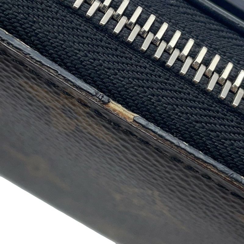 ルイヴィトン 長財布 モノグラム・マカサー ジッピー・ドラゴンヌ M69407 メンズ 黒 ブラック