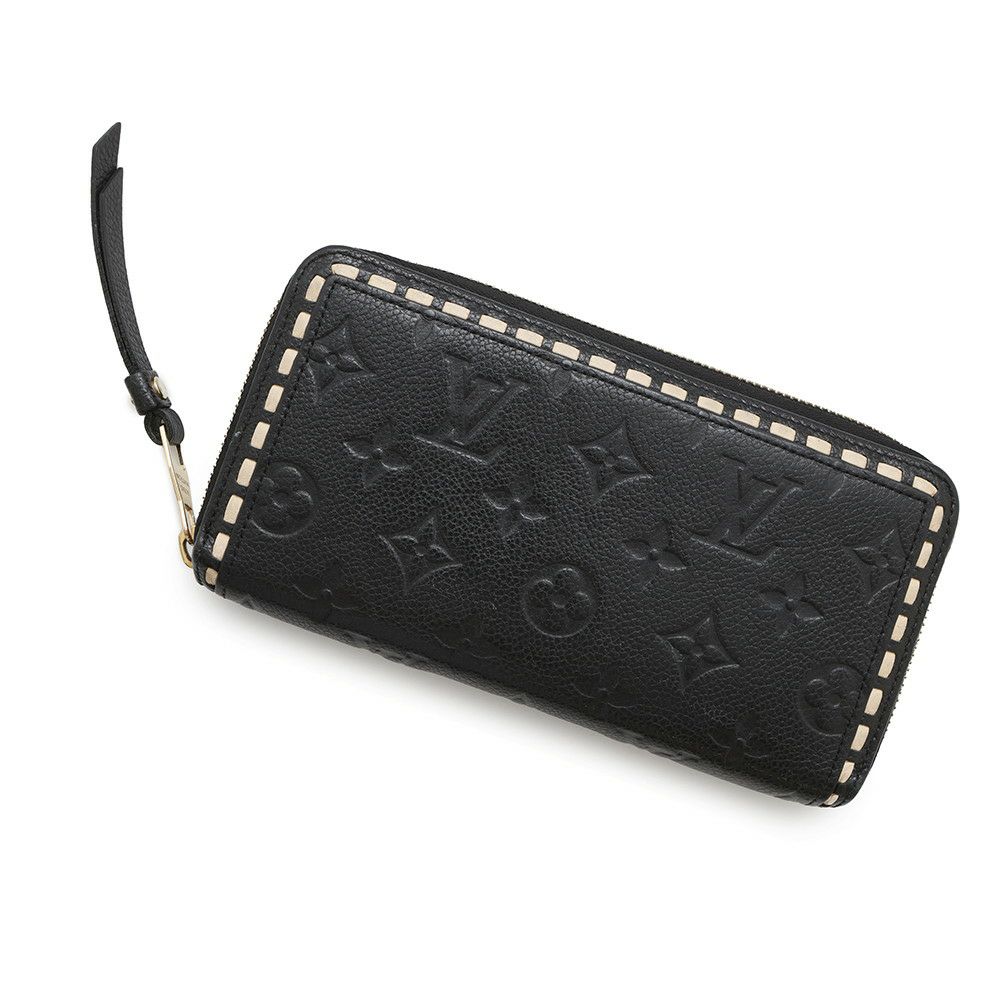 ルイヴィトン 長財布 モノグラム アンプラント ジッピー・ウォレット M64805 LOUIS VUITTON ヴィトン ブラック 黒