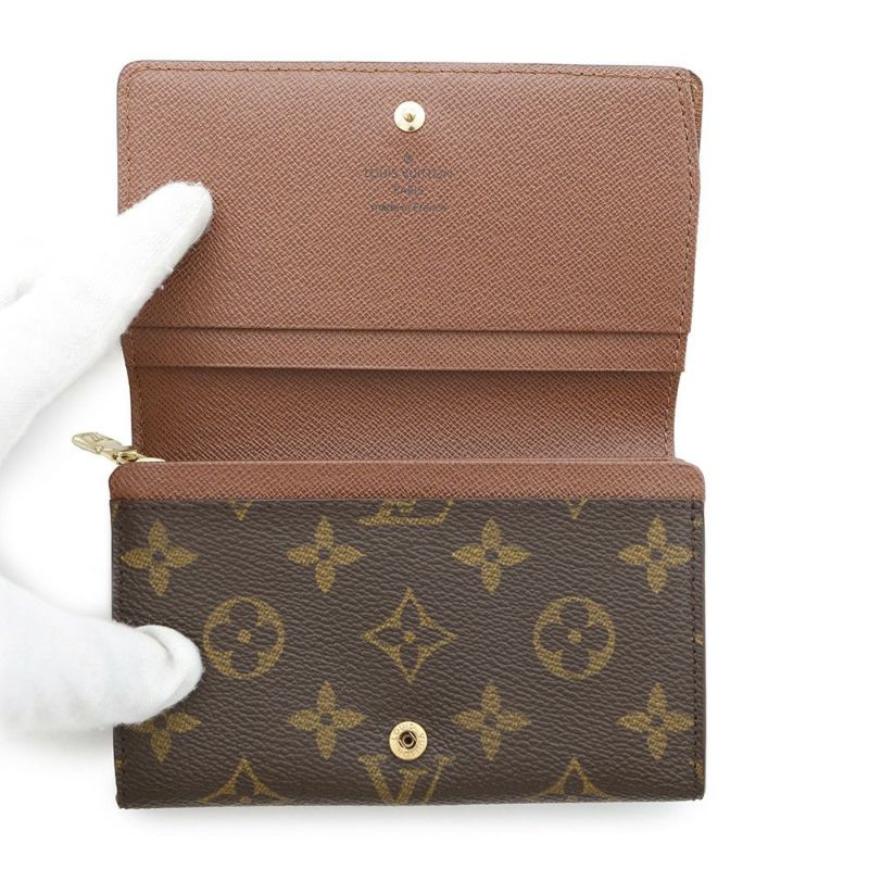 ルイヴィトン 財布 モノグラム ポルトモネ・ビエ・トレゾール M61730 LOUIS VUITTON ヴィトン 二つ折り財布