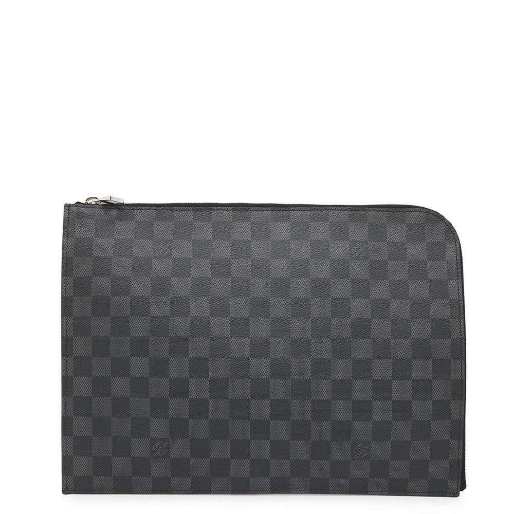 ルイヴィトン クラッチバッグ ダミエ・グラフィット ポシェット・ジュールGM N64437 LOUIS VUITTON 黒 ブラック