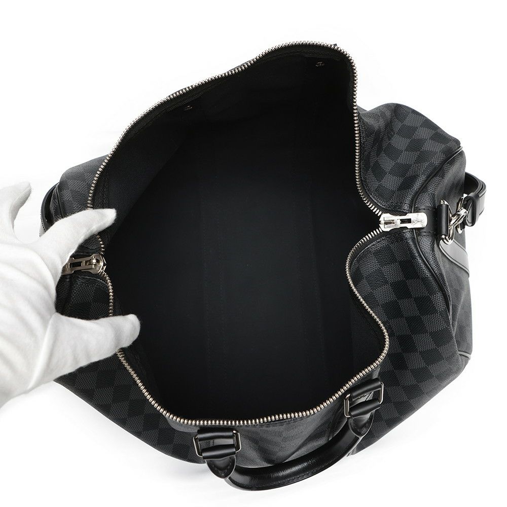 ルイヴィトン ボストンバッグ ダミエ・グラフィット キーポル バンドリエール45 N41418 トラベル 旅行バッグ 黒 ブラック