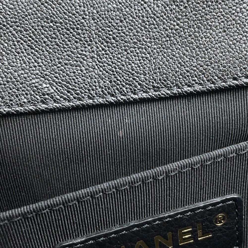 シャネル チェーンショルダーバッグ ボーイシャネル シェブロン Vステッチ ココマーク  A67086 CHANEL バッグ 黒