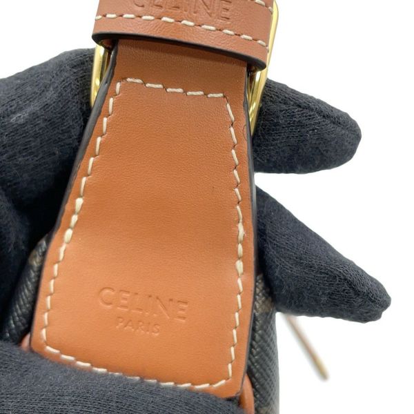セリーヌ ハンドバッグ トリオンフ ティーン ルル PVC カーフレザー 120722FQM.04LU CELINE 2way ブラウン