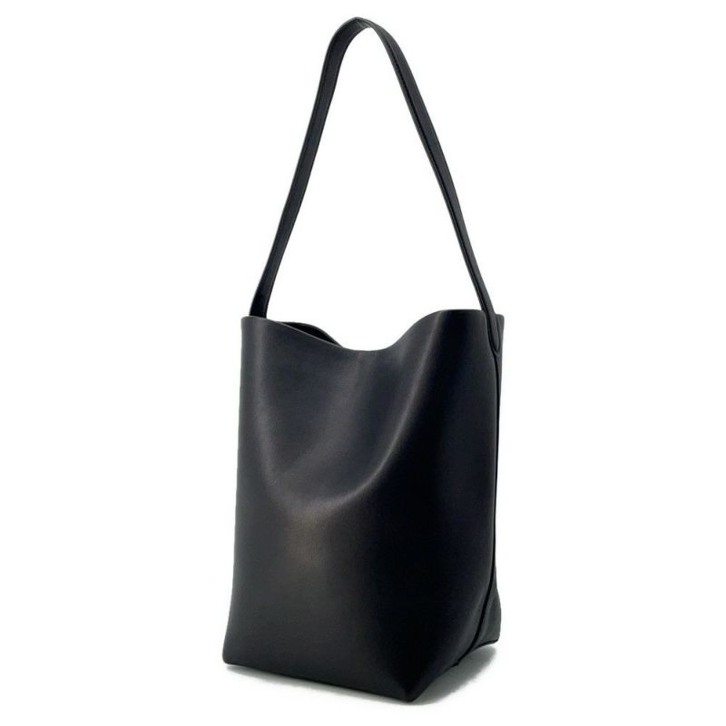 ザ ロウ トートバッグ N/S パーク トート ミディアム レザー W1313 L72 THE ROW ショルダーバッグ 黒