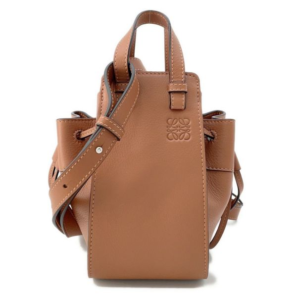 ロエベ ハンドバッグ ドローストリング ハンモック ミニ 314.30.V07 LOEWE 2way ブラウン