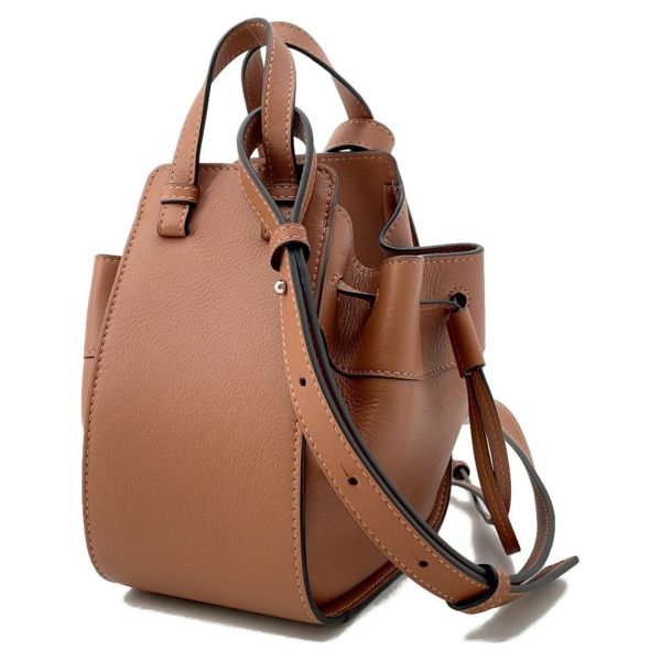ロエベ ハンドバッグ ドローストリング ハンモック ミニ 314.30.V07 LOEWE 2way ブラウン