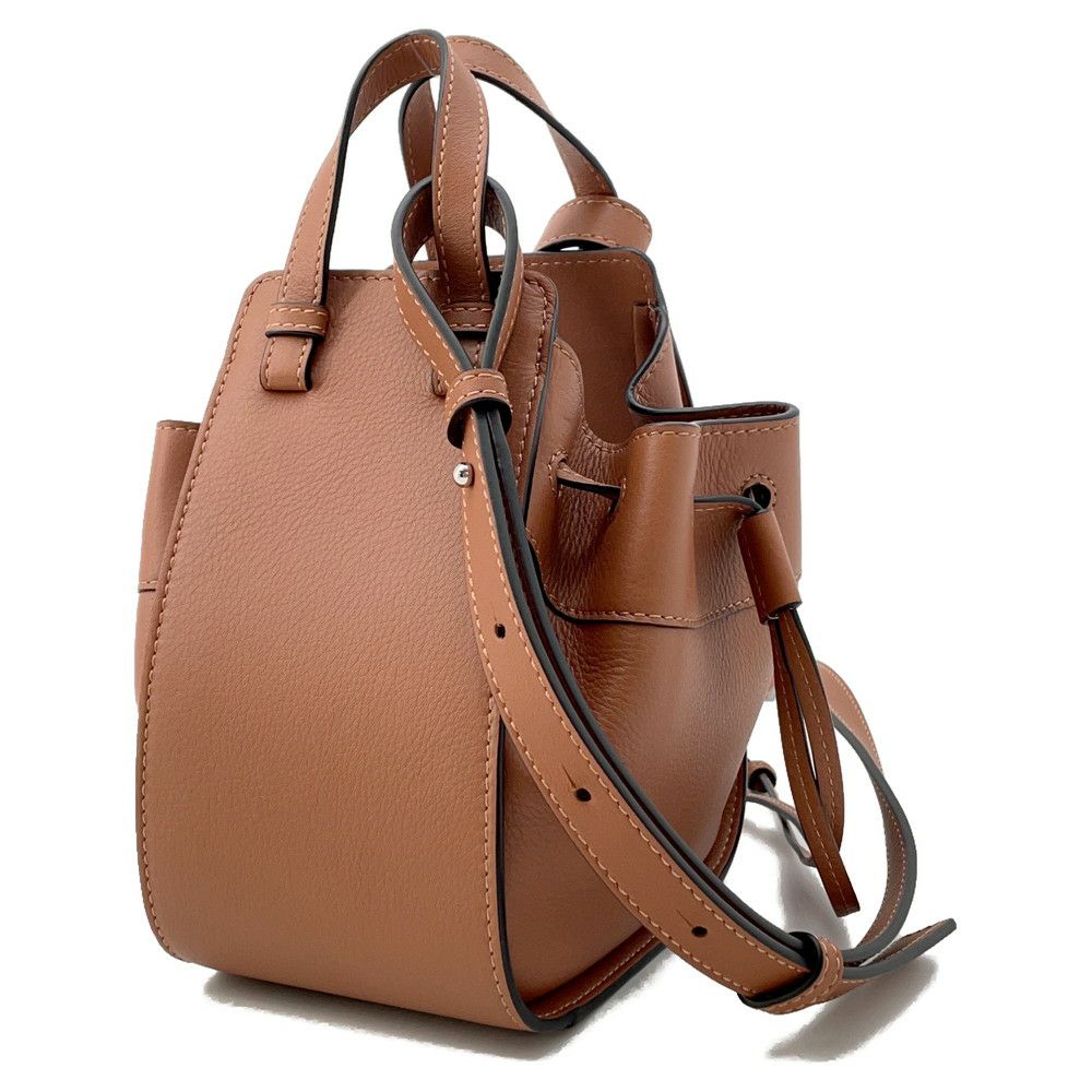 ロエベ ハンドバッグ ドローストリング ハンモック ミニ 314.30.V07 LOEWE 2way ブラウン