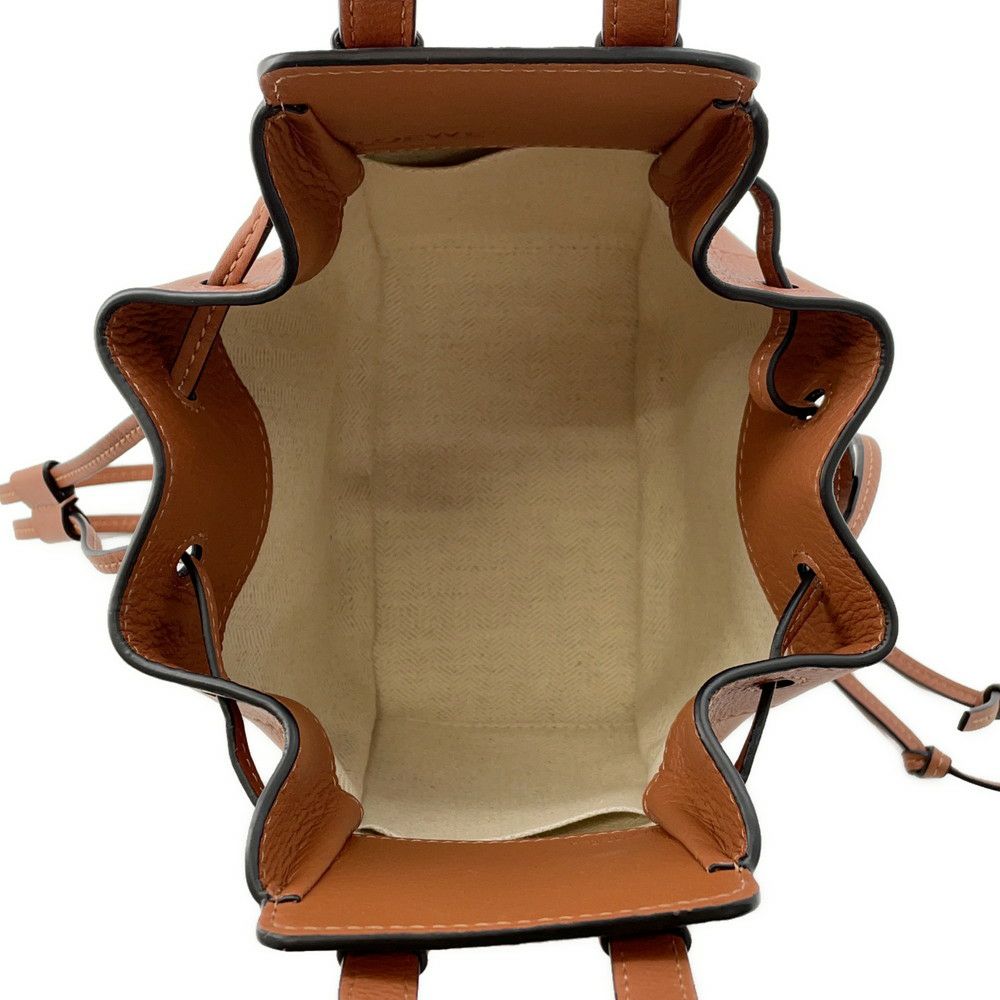 ロエベ ハンドバッグ ドローストリング ハンモック ミニ 314.30.V07 LOEWE 2way ブラウン