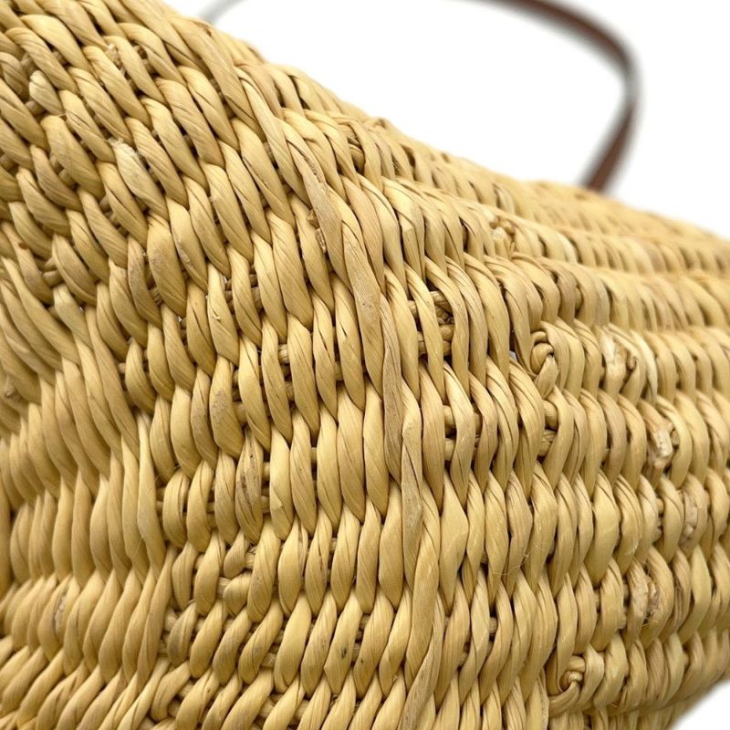 ロエベ ショルダーバッグ アナグラム シェル バスケットバッグ スモール エレファントグラス A223096X02 かごバッグ セール品