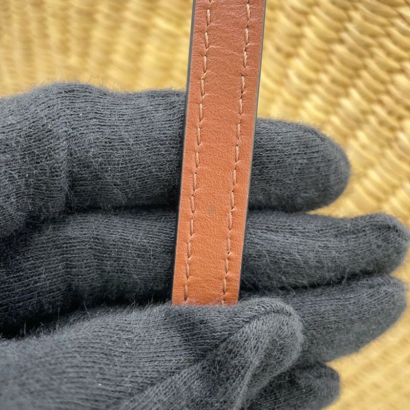 ロエベ ショルダーバッグ アナグラム シェル バスケットバッグ スモール エレファントグラス A223096X02 かごバッグ セール品