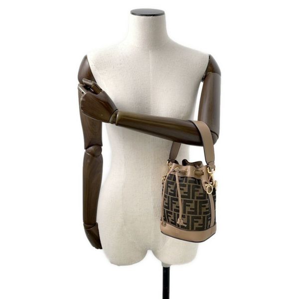 フェンディ ハンドバッグ モントレゾール ミニ キャンバス レザー 8BS093 FENDI 2way