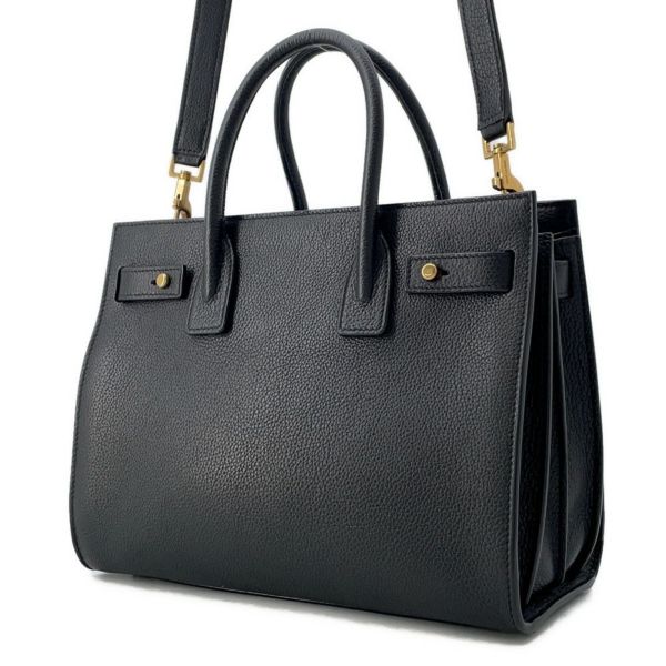 サンローランパリ ハンドバッグ サックドジュール ベイビー レザー 717448 SAINT LAURENT PARIS 2way 黒