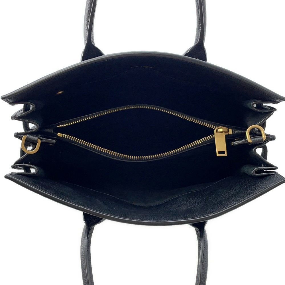 サンローランパリ ハンドバッグ サックドジュール ベイビー レザー 717448 SAINT LAURENT PARIS 2way 黒