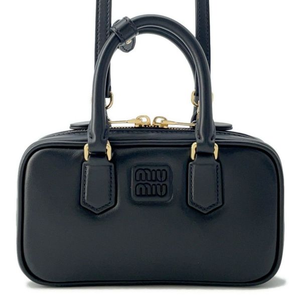 【超超美品！】miumiu ミュウミュウ レザー 2WAY ハンドバッグ ミュウミュウ 2way ハンドバッグ マドラスレザー ベージュ MIUMIU