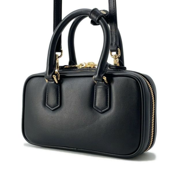【miumiu】リバーシブル （キャンバス&レザー）ハンドバッグ ミュウミュウ ハンドバッグ アルカディ ミニ レザー 5BP088