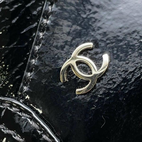 シャネル チェーンショートブーツ ココマーク レザー ムートン レディースサイズ37C CHANEL 靴 黒