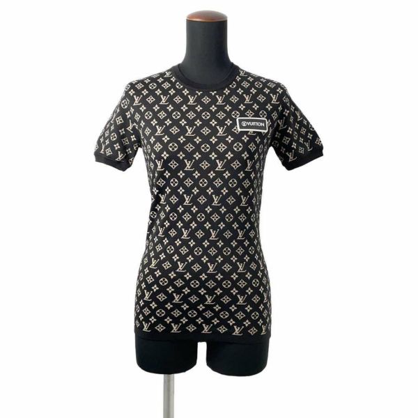 ルイヴィトン ニット Tシャツ モノグラム レディースサイズXS 1A93HY LOUIS VUITTON トップス