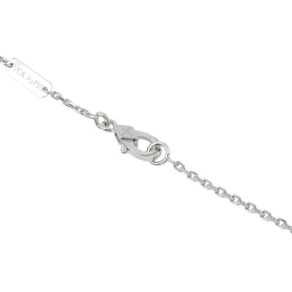 ヴァンクリ ネックレス ヴィンテージ アルハンブラ ギヨシェ ダイヤ 1P K18WG/K18PG VCARPNTH00 2024年ホリデー限定