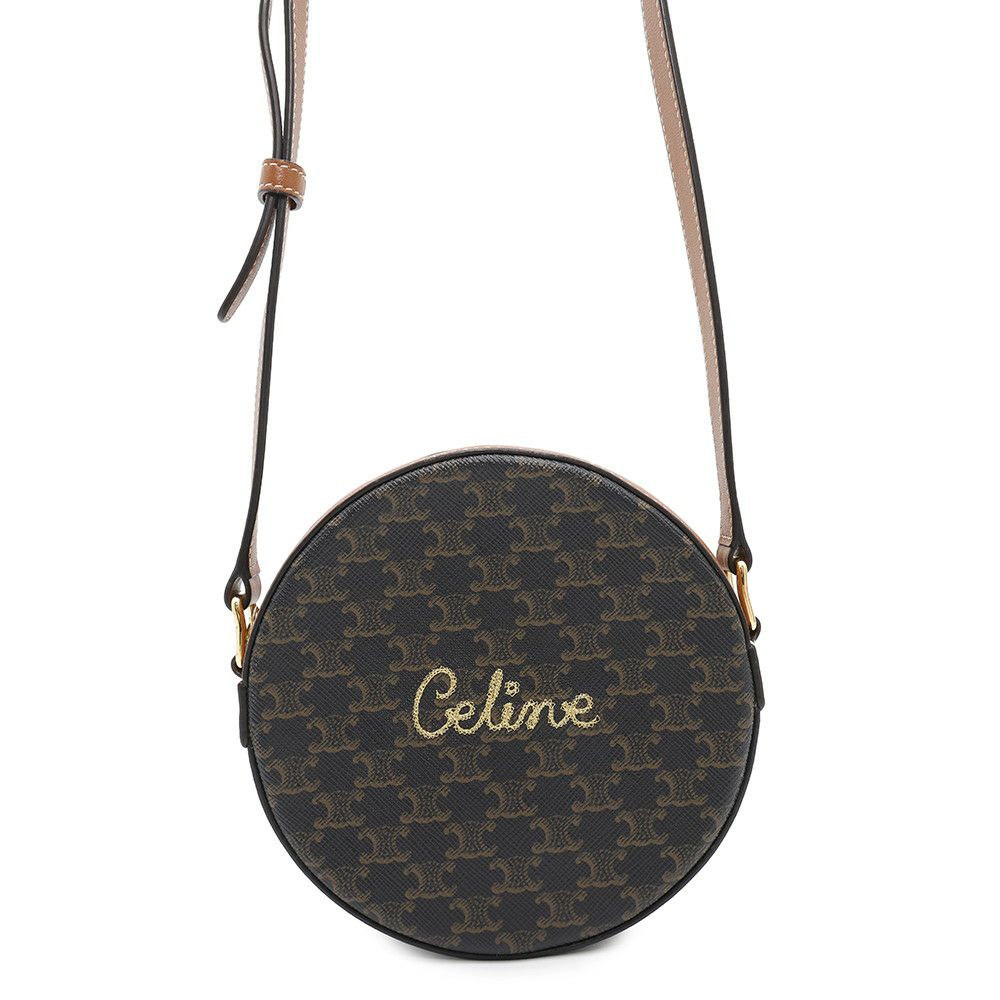 セリーヌ ショルダーバッグ トリオンフ ラウンドパース 10G342DGZ04BT CELINE バッグ
