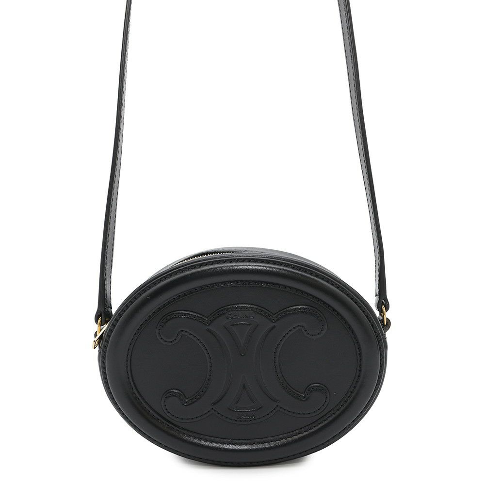 セリーヌ ショルダーバッグ オーバルパース キュイルトリオンフ 10I703DPQ CELINE バッグ 黒