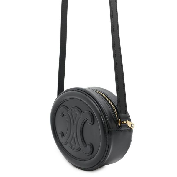 セリーヌ ショルダーバッグ オーバルパース キュイルトリオンフ 10I703DPQ CELINE バッグ 黒