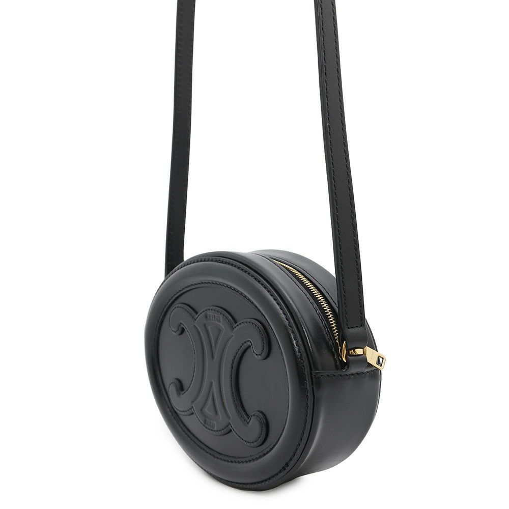 セリーヌ ショルダーバッグ オーバルパース キュイルトリオンフ 10I703DPQ CELINE バッグ 黒