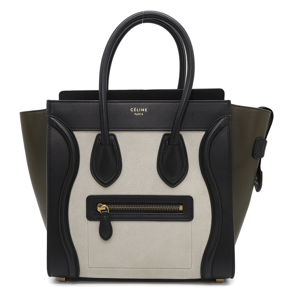 セリーヌ ハンドバッグ ラゲージ マイクロショッパー レザー CELINE バッグ 黒