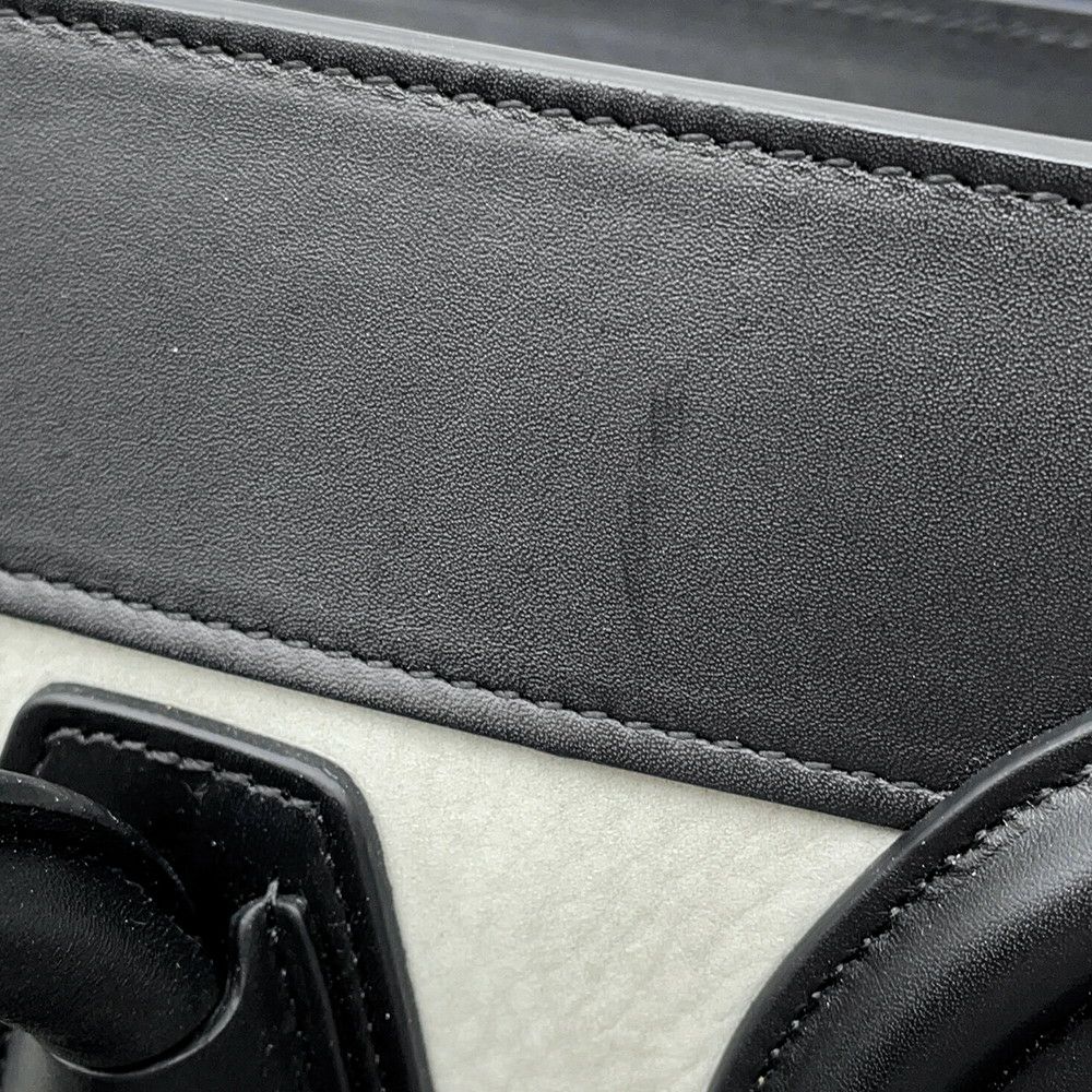 セリーヌ ハンドバッグ ラゲージ マイクロショッパー レザー CELINE バッグ 黒