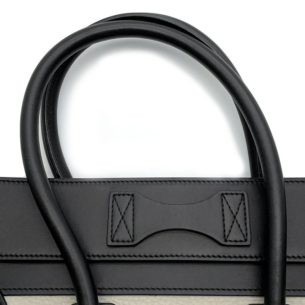 セリーヌ ハンドバッグ ラゲージ マイクロショッパー レザー CELINE バッグ 黒