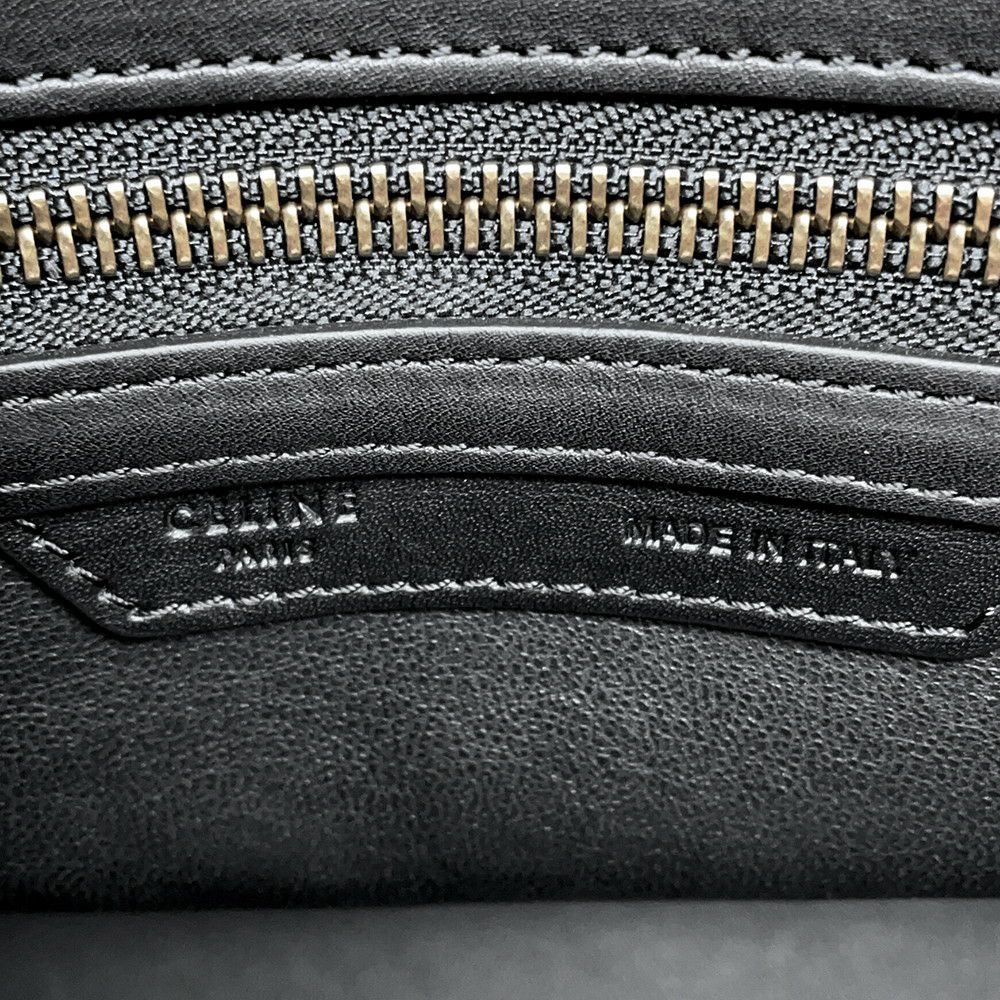 セリーヌ ハンドバッグ ラゲージ マイクロショッパー レザー CELINE バッグ 黒