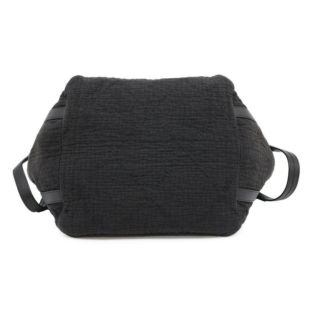 シャネル チェーントートバッグ ココマーク コットン A57168 CHANEL 2way 黒
