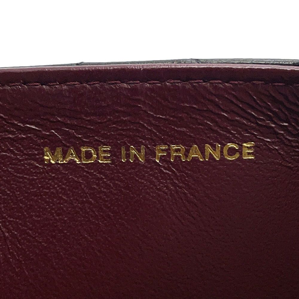 シャネル チェーンショルダーバッグ マトラッセ ココマーク プッシュロック ラムスキン CHANEL 黒