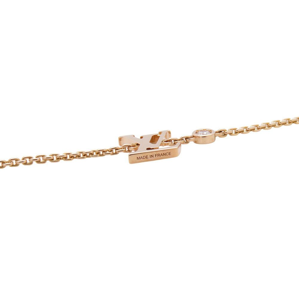 ルイヴィトン ネックレス パンダンティフ イディール ブロッサム ダイヤモンド 1P 約0.03ct K18PG Q93655 LOUIS VUITTON ジュエリー