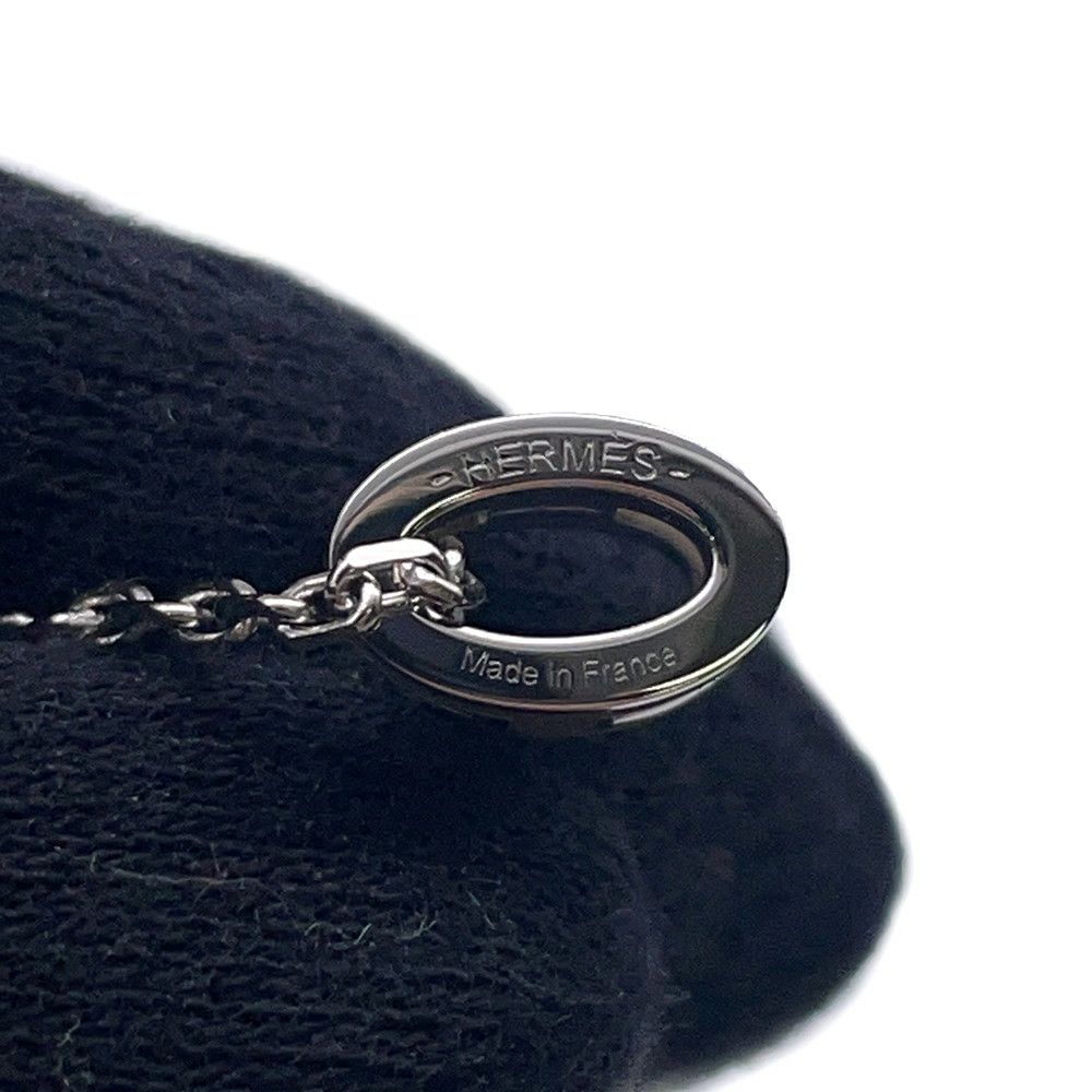 エルメス ネックレス ミニ・ポップアッシュ マロングラッセ/シルバー金具 アクセサリー ポップH