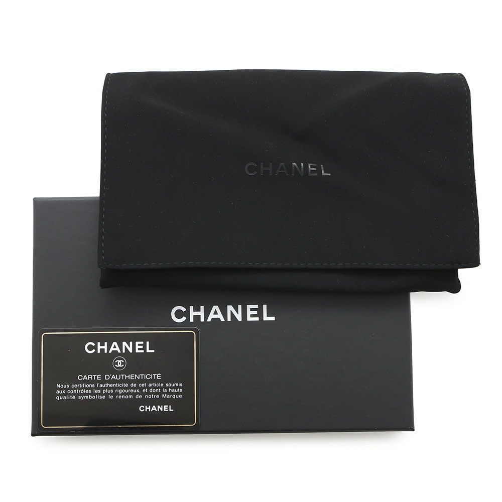シャネル 財布 マトラッセ ココマーク キャビアスキン ブラック AP0232 CHANEL 三つ折り財布 黒