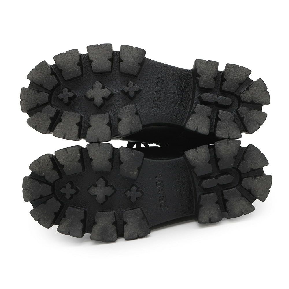プラダ スニーカー モノリス 厚底 レディースサイズ38 1/2 1E119N PRADA 靴 黒