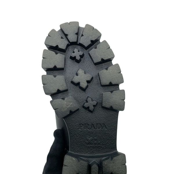★PRADA / プラダ★ スニーカー 1E119N プラダ モノリス レザー スニーカー 37 レディース ブラック
