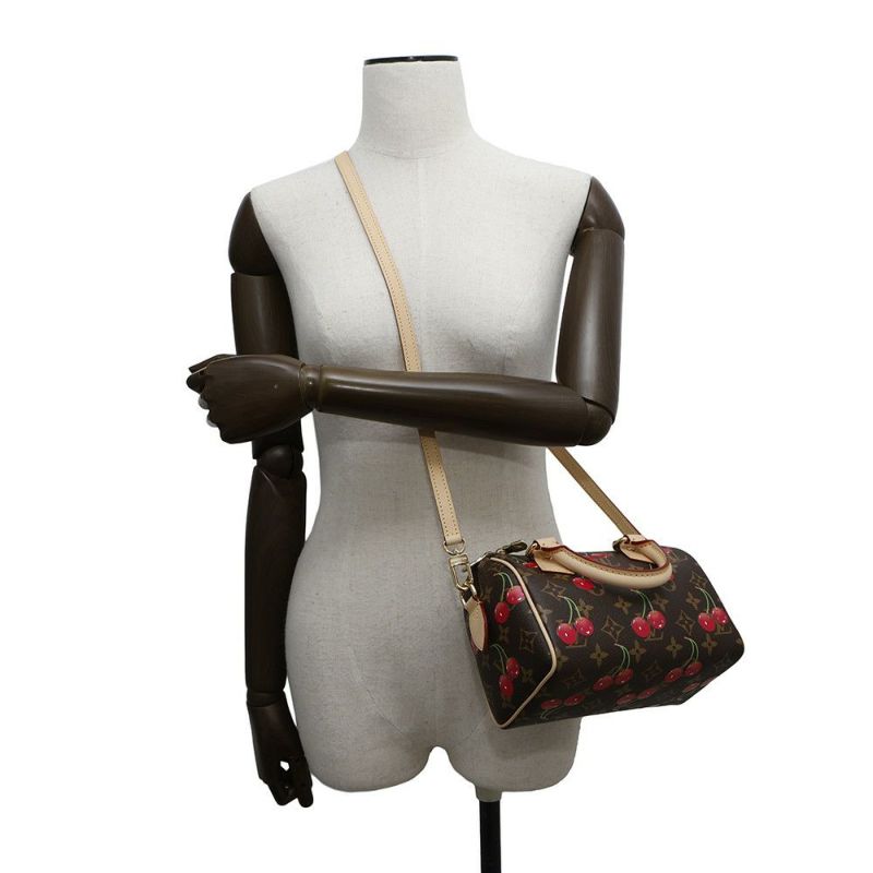 ルイヴィトン ハンドバッグ モノグラム・チェリー LV × TM スピーディ・バンドリエール M13094 草間彌生