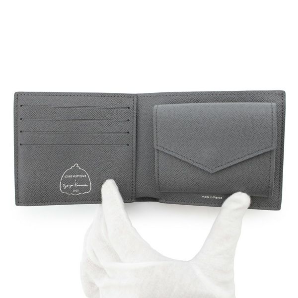 ルイヴィトン 二つ折り財布 モノグラム・エクリプス リバース LV×YK ポルトフォイユ・マルコ M82101 草間彌生