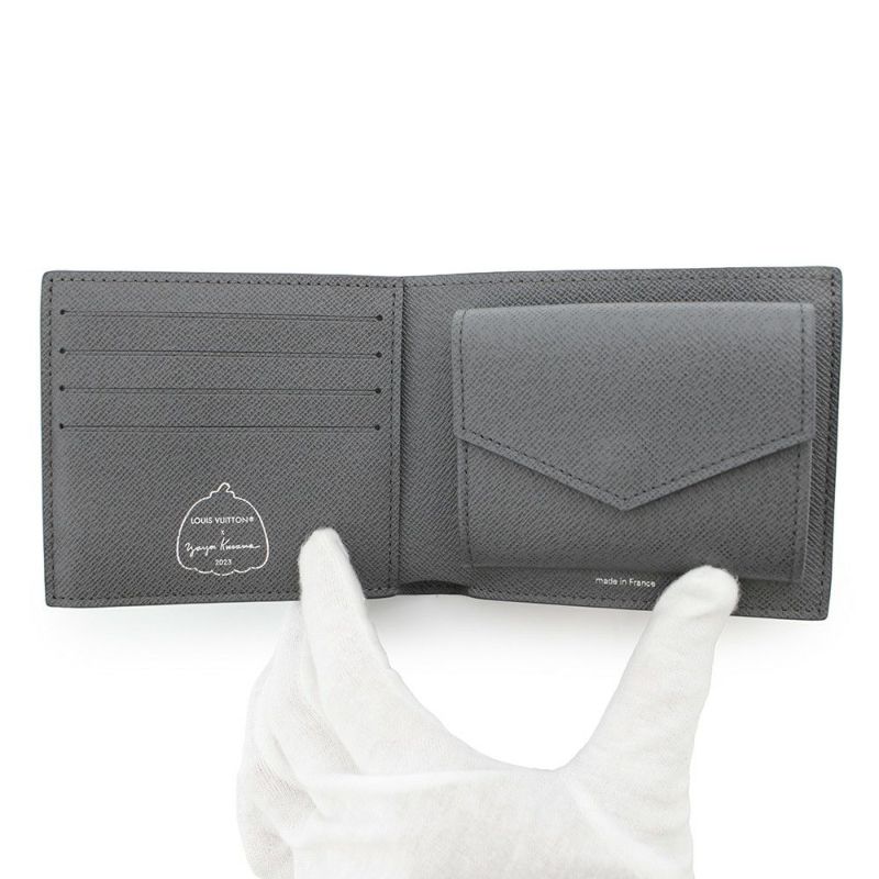 ルイヴィトン 二つ折り財布 モノグラム・エクリプス リバース LV×YK ポルトフォイユ・マルコ M82101 草間彌生