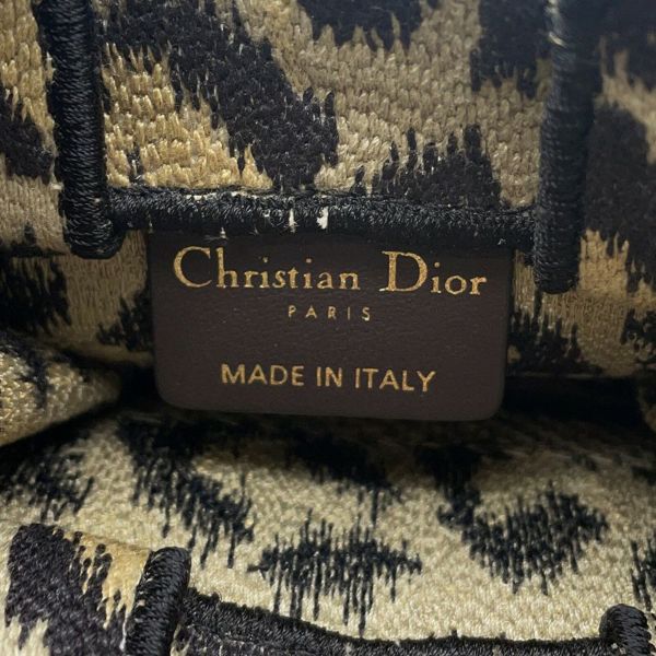 クリスチャン・ディオール ハンドバッグ ブックトートミニ レオパード S5555CRHM Christian Dior 2wayショルダー ヒョウ柄